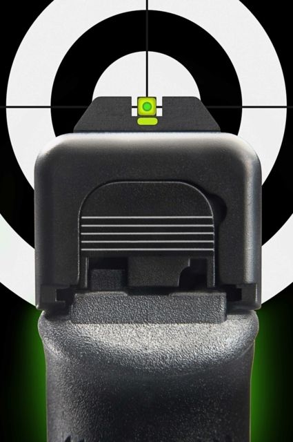 AmeriGlo Tritium Night Sight For Glock 20 ProGlo Square Front LumiLime and Lumi Painted Line Rear