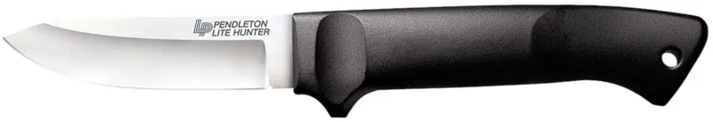 Cold Steel CS20SPH Pendleton Lite Hunter 3.63" Fixed Drop Point Plain Cryo Quenched 4116 SS Blade, 4.88" Black Polypropylene Handle