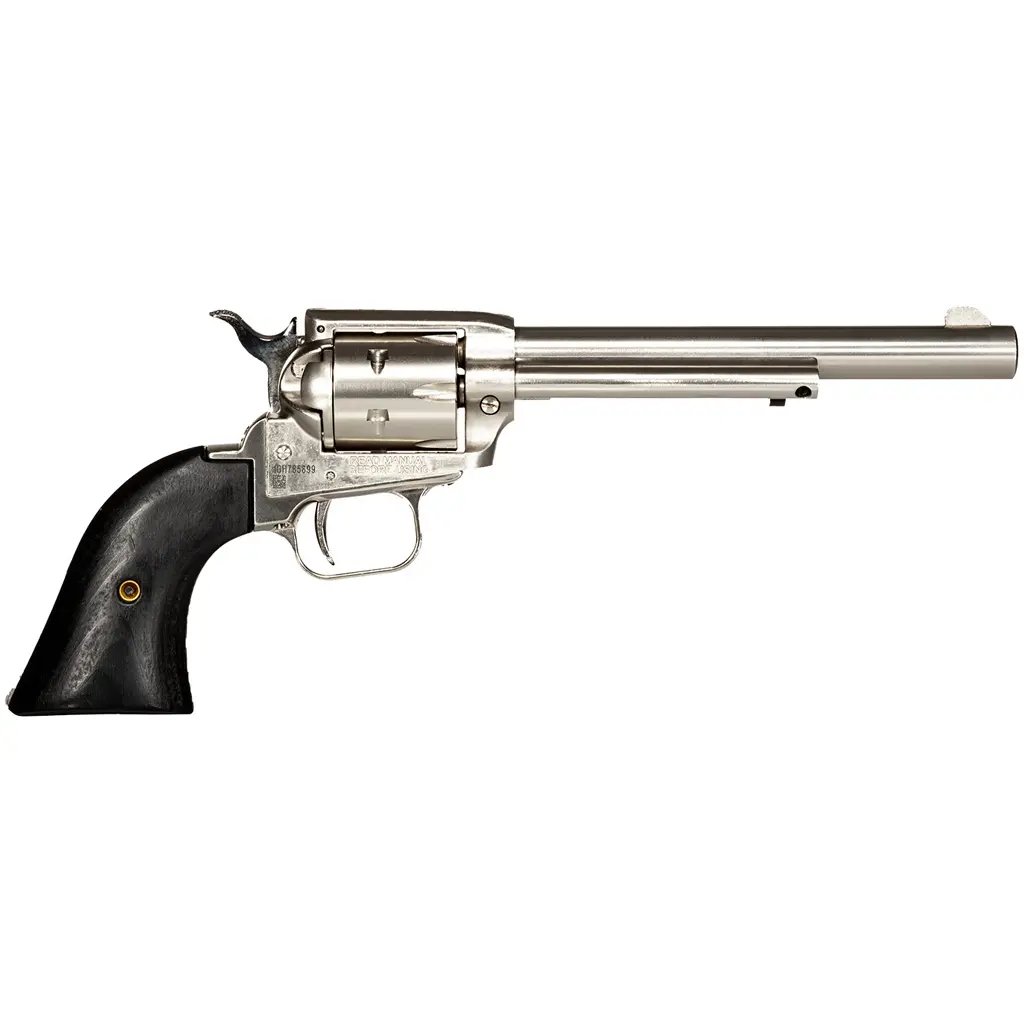 Heritage Rough Rider Revolver 22 LR. 6.5 in. Nickel Star Grip 6 Shot