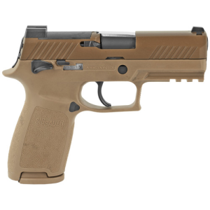SIG SAUER P320 M18 Carry 9mm 3.9" 21rd Optic Ready Pistol w/ Night Sights - Coyote Tan