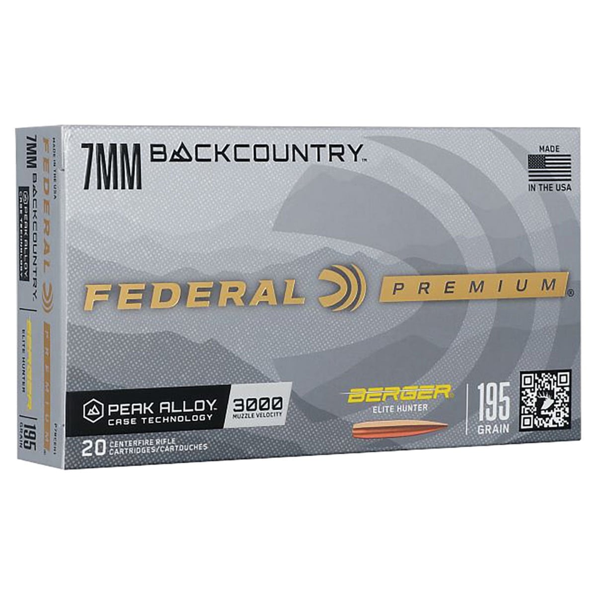 Federal Elite Hunter 7mm Backcountry 195 gr BT 20rds
