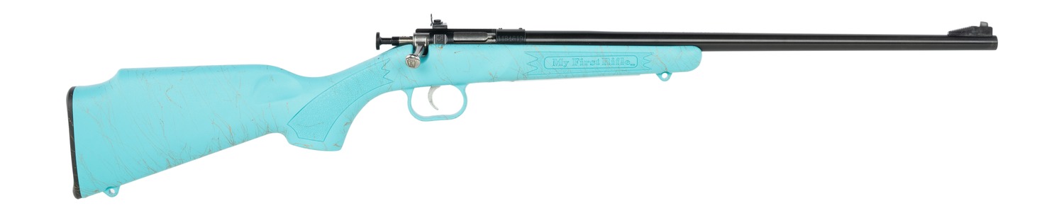 Davey Crickett KSA2346 .22LR Bolt Action Rifle - Blue