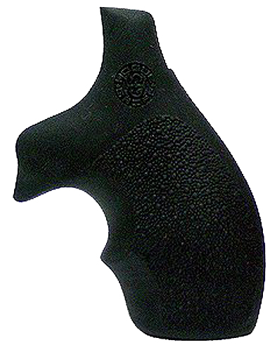 Hogue Bantam Grip w/ Finger Grooves for S&W J Frame Round Butt Revolver, Black - 61000