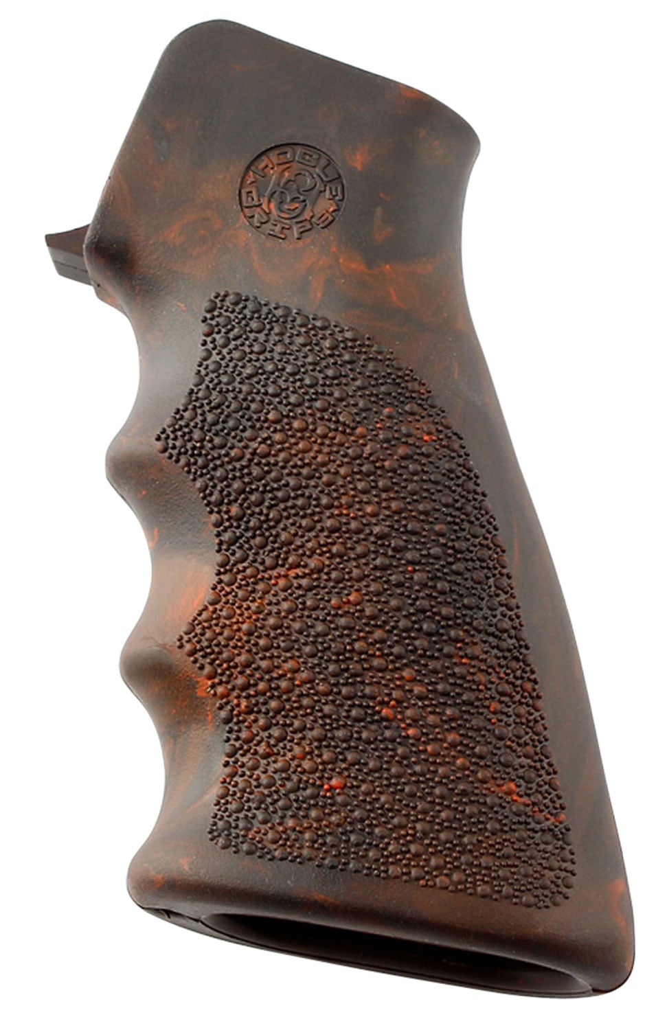 Hogue Grip w/ Finger Grooves for AR-15/M-16 Rifles, Red Lava - 15016