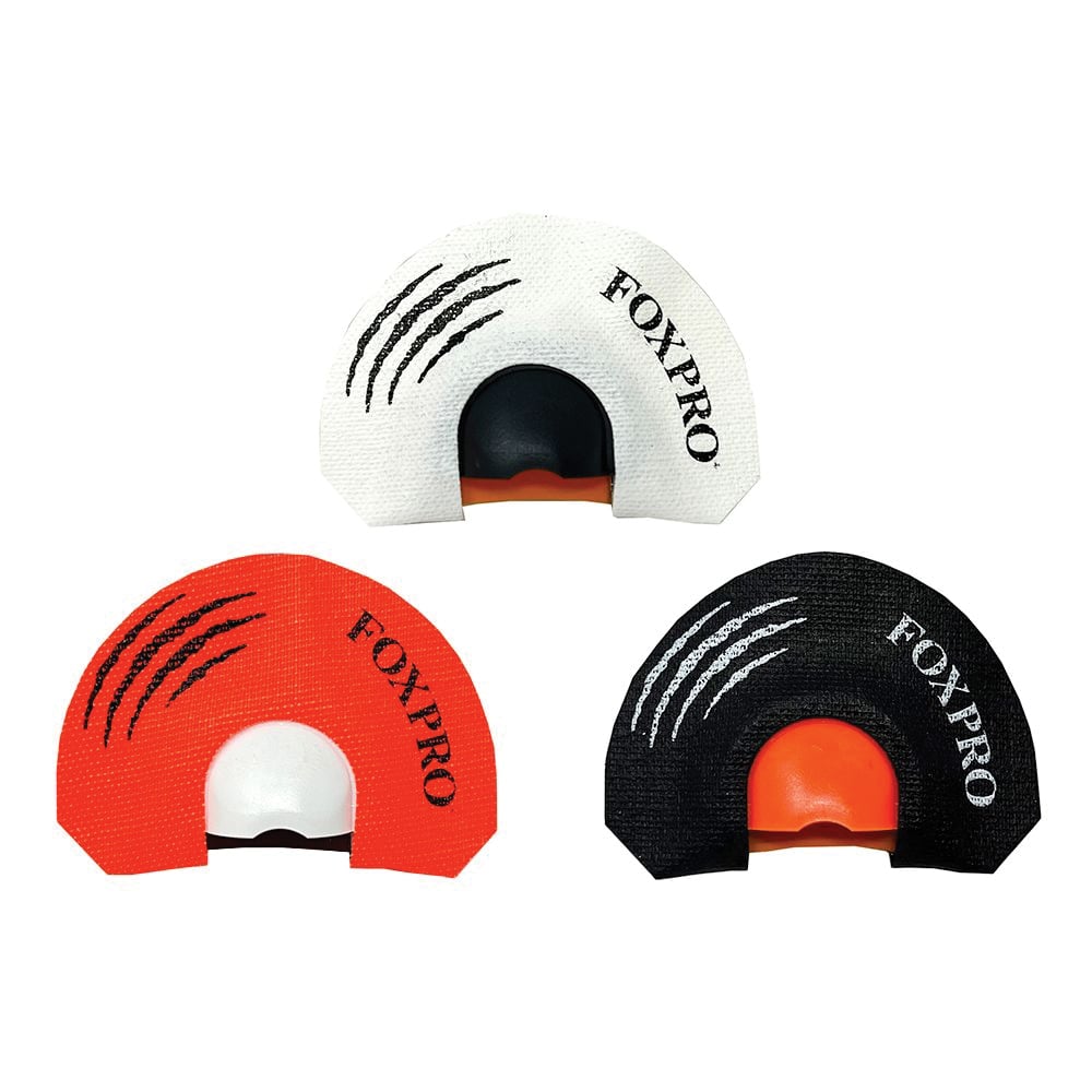 FoxPro Coyote Diaphragm Mouth Call Combo, Black/Red/White
