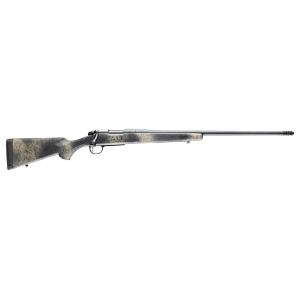 Bergara B-14 Ridge Wilderness 6.5 PRC 2+1 24 Threaded Woodland Camo w/Soft Touch Fixed American Style Synthetic Stock Gray Cerakote Rifle