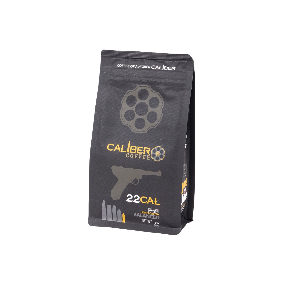 Caliber Coffee .22 Cal Light Roast, 12oz bag, Ground