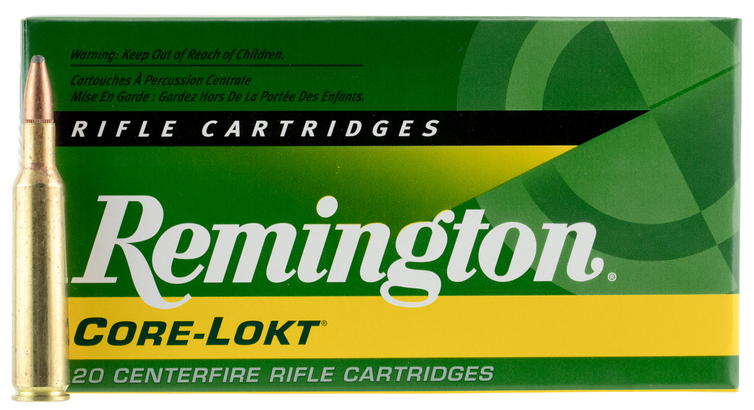 Remington Core-Lokt 100 gr Pointed Soft Point 6mm Rem Ammo, 20/box - R6MM4