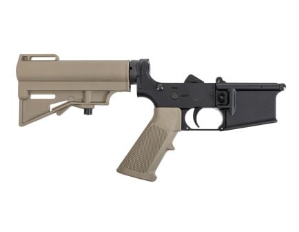 PSA Classic AR-15 Complete Stealth Pistol Lower W/HAR-15 Brace, FDE