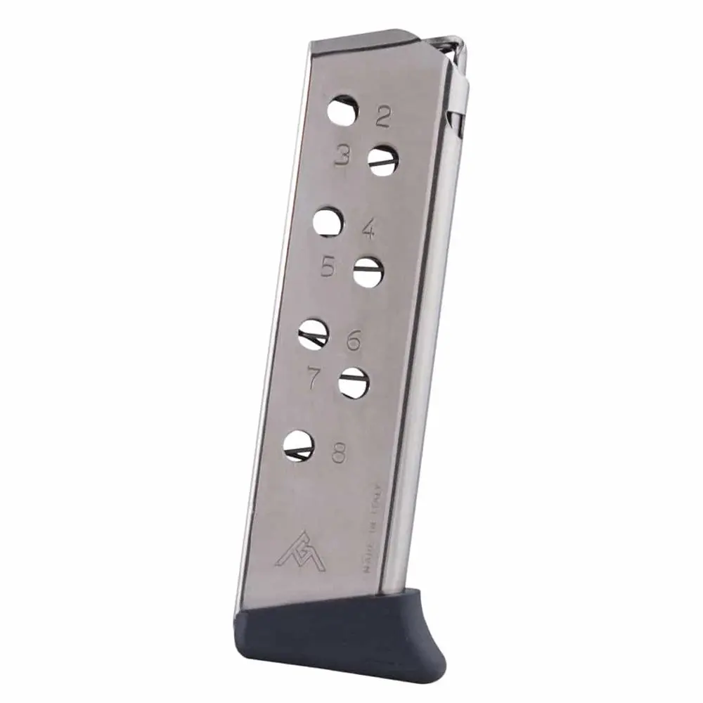 Mec-Gar Walther PP PPK/S Handgun Magazine Nickel with Finger Rest Floorplate .32 ACP 8/rd