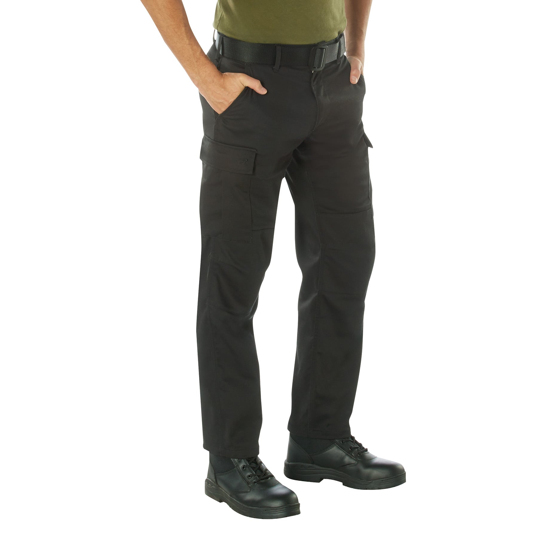 Rothco Active Flex Bdu Cargo Pants - Black, 28W X 30L