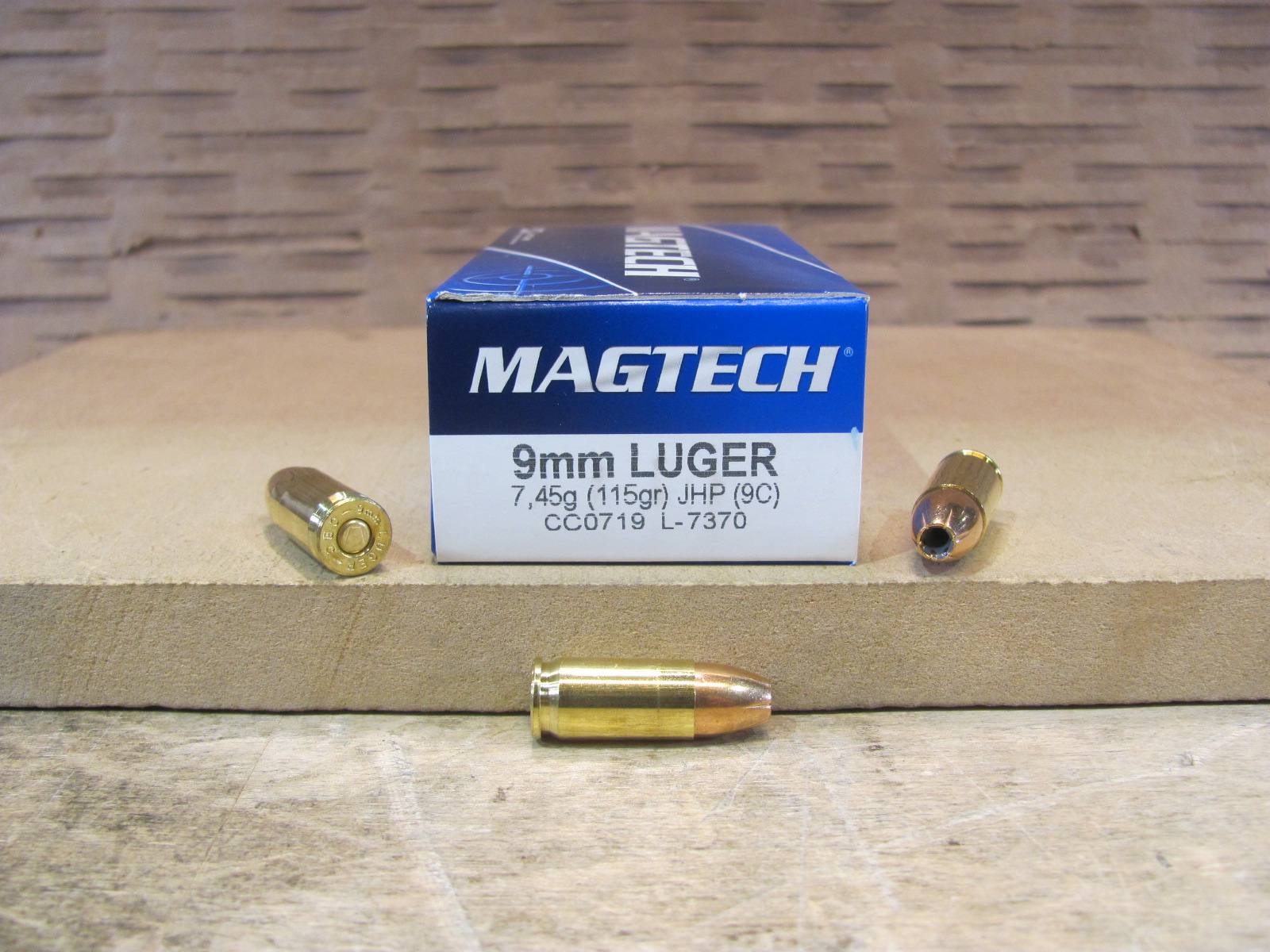 1000 Round Case – 9mm Luger 115 Grain JHP Hollow Point Magtech Ammo – 9C