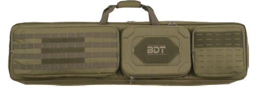 Bulldog Cases 48" Double Suppressor Tactical Rifle - Green - BDT74-48G
