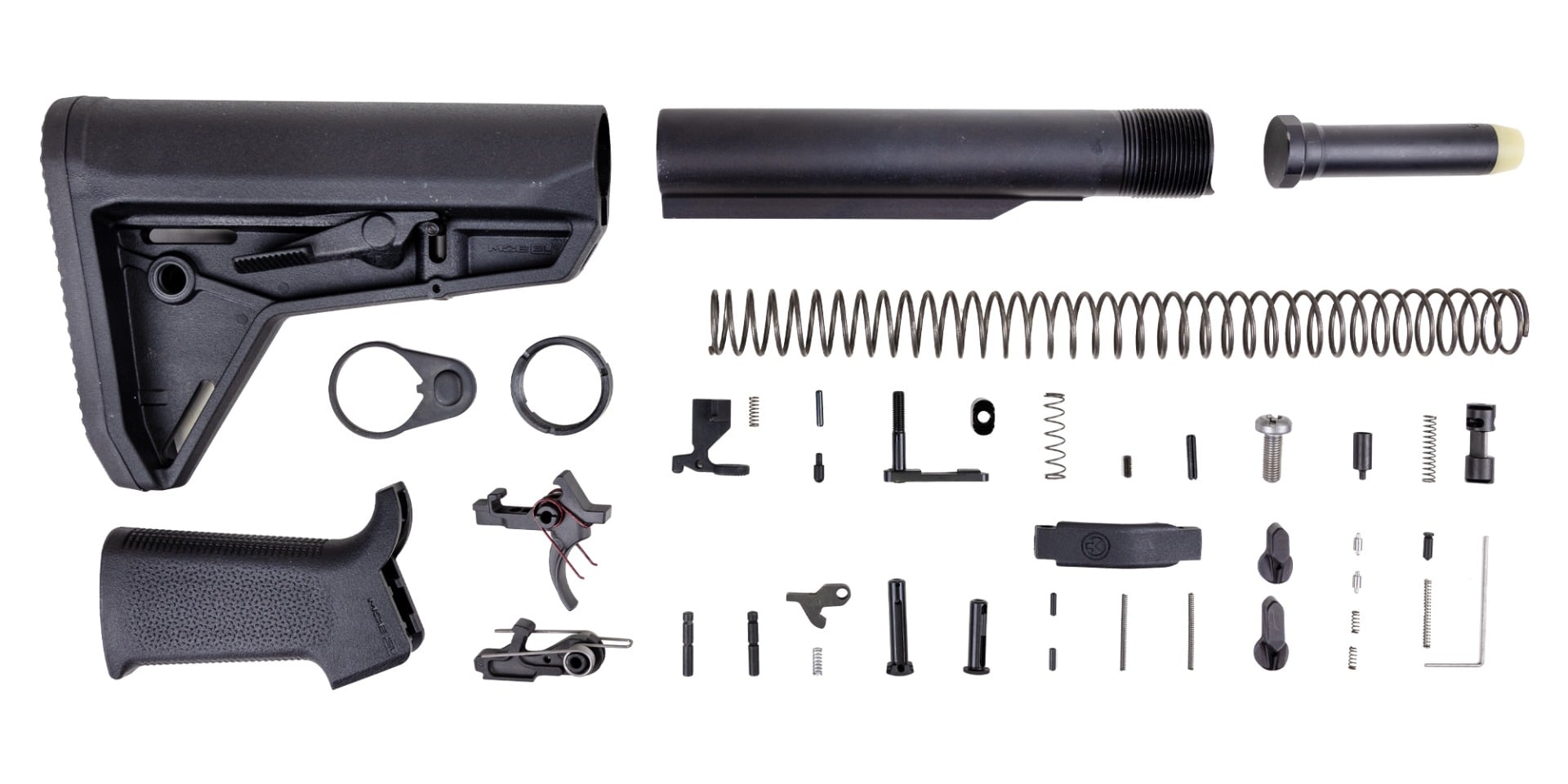 PSA Sabre-15 Lower Build Kit with MOE SL Stock and Grip, Black