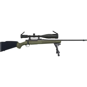 Mossberg 28122 Patriot Night Train 300 Win Mag 3+1 24 OD Green Matte Blued Right Hand