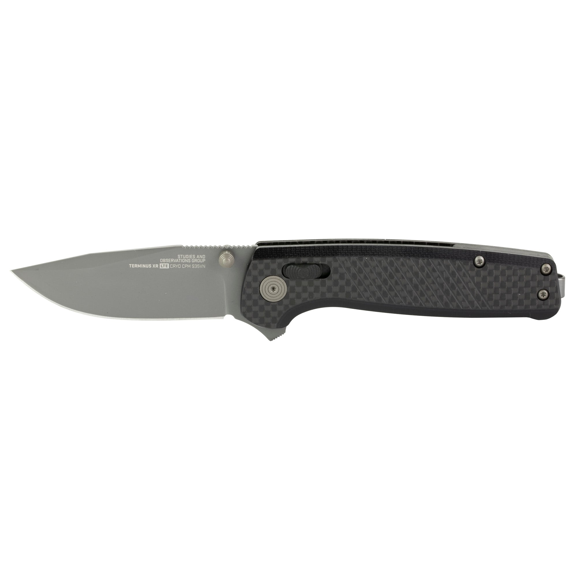 SOG Knives Terminus XR LTE 2.95" Clip Point Folding Knife, Graphite - SOGTM1032BX