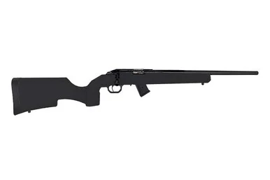 HRF22LRB Howa M1100 22 Long Rifle Bolt Action Rifle – Blue/Black, 18″ Threaded Barrel, 10 Rounds, Synthetic, Black Stock