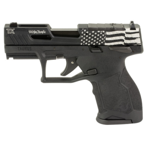 TAURUS TX22 Compact 22 LR 3.5" 13rd - Black w/ We The People Flag Slide