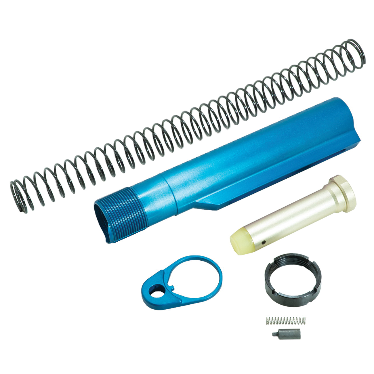 Timber Creek Outdoors Buffer Tube Kit for AR-15 - Lightweight and Durable in Blue Finish - ARBTKB