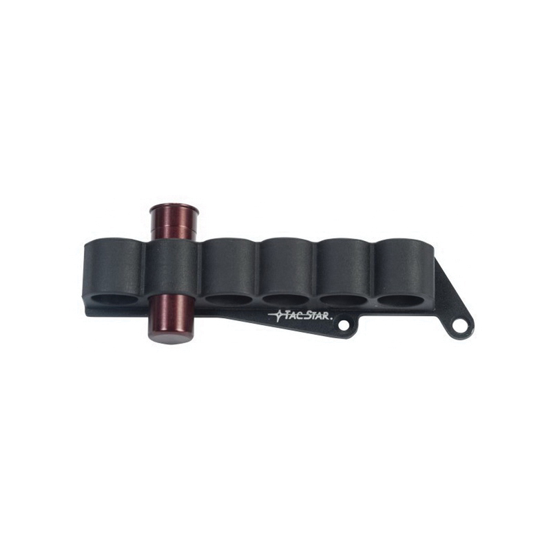 TacStar Slimline SideSaddle 12 Gauge Shotshell Carrier for Remington 870/1100/1187 Shotguns, Matte Black - 1081211