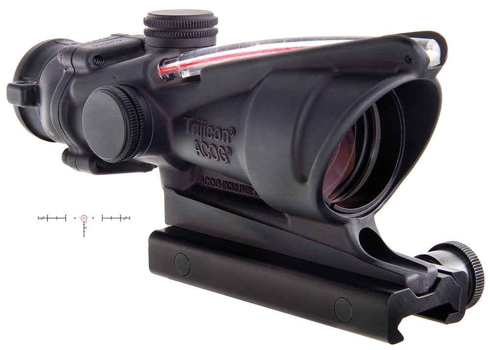 Trijicon ACOG 4x32mm Dual Illuminated Red 5.56/.223 BDC Horseshoe Dot Rifle Scope - 100219