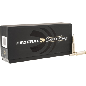 Federal FCS65CRDTA1SC Custom Rifle Ammo Custom Shop 6.5 Creedmoor 130 GRTerminal Ascent 20 Per Box - 20rd Box