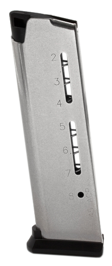 Wilson Combat 1911 Elite Tactical Magazine, .45 ACP, Full-Size, 8 Round, ETM Base Pad 500