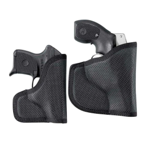 Desantis Nemesis Pocket Holster for: Glock 26/27, H&K P2000, S&W M&P CPT 9/40, S&W Shield 9/40/45, Walther PPS, Walther PK380, Springfield EMP 3, Taurus 709 Slim, Taurus PT111/140 G2 Mil, Rubberized Fabric Black