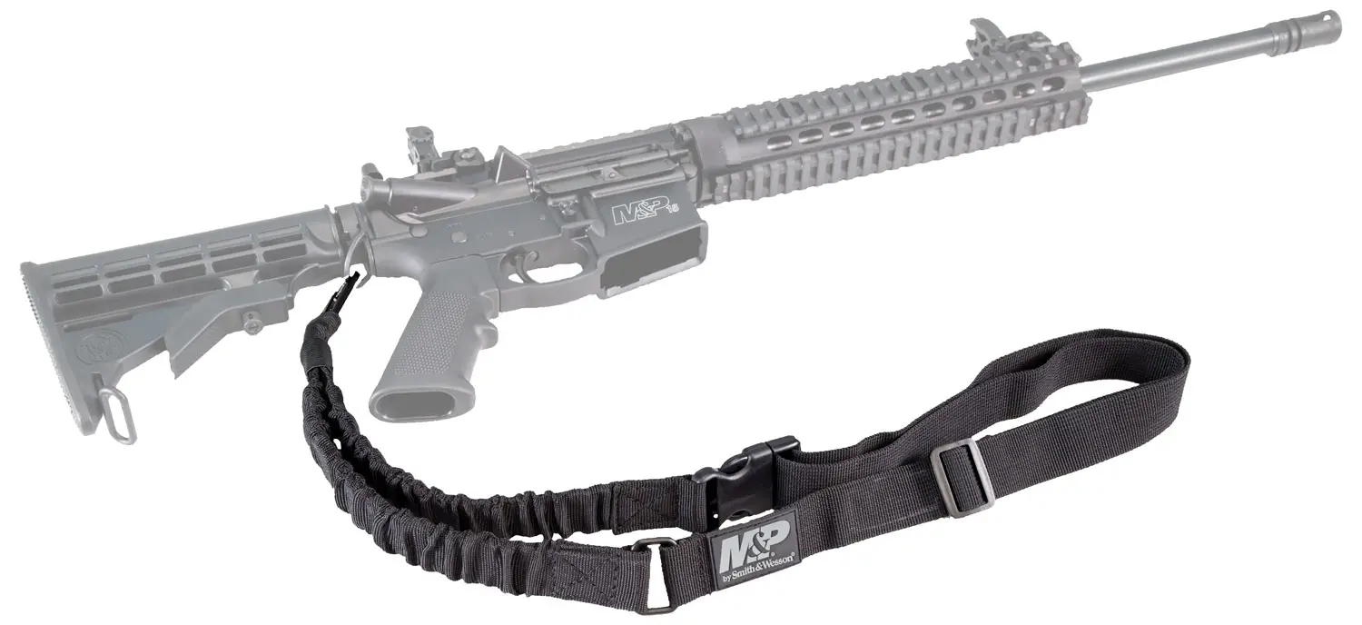 M Accessories 110030 Single Point Sling Kit Black Nylon w/ Adjustable Bungee Design for AR Platform