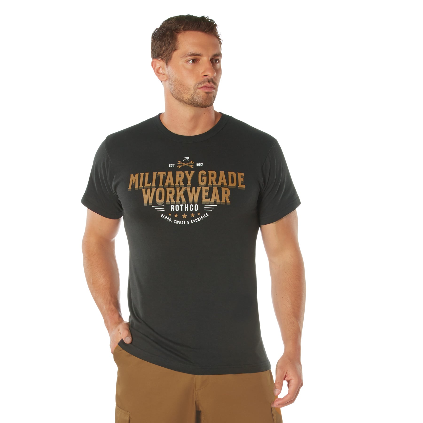 Rothco Military Grade Workwear Graphic T-Shirt - Black, X-Large