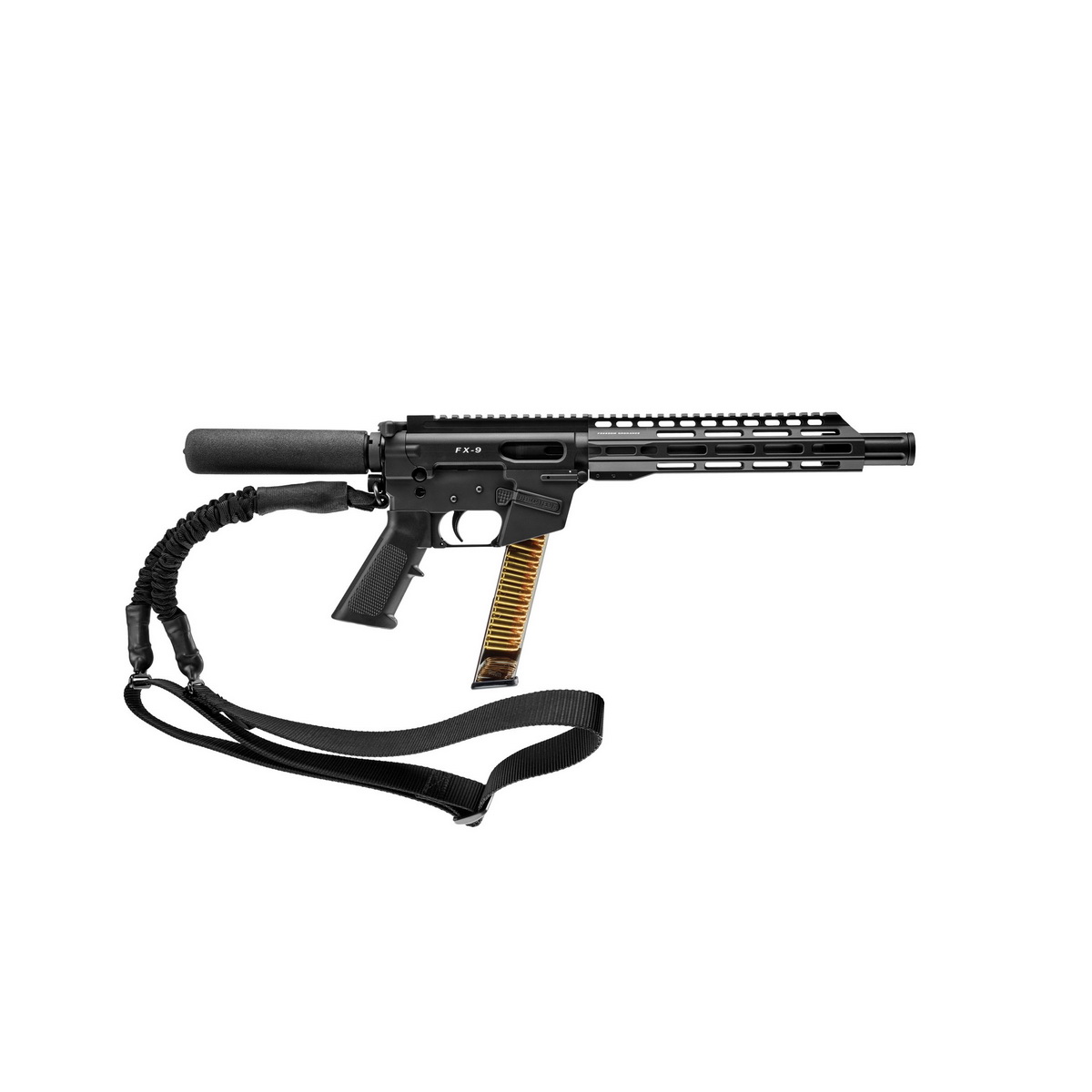 Freedom Ordnance FX-9 9mm 10" AR Pistol, Black - FX9P10T