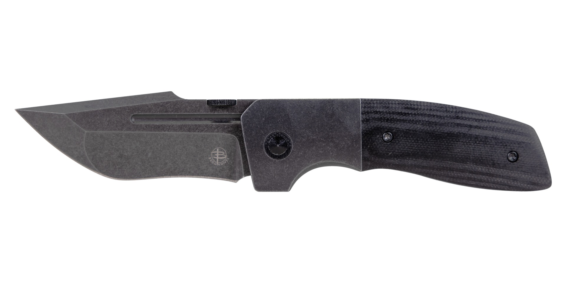 Begg Knives One Folding Tanto Knife, Blackout - BG064