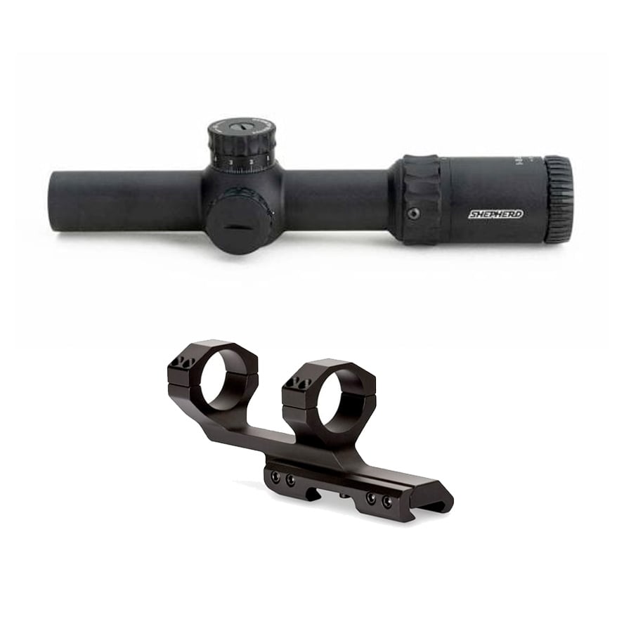 Shepherd Scopes Rogue 1-8x24 Rifle Scope & Vortex Cantilever Mount