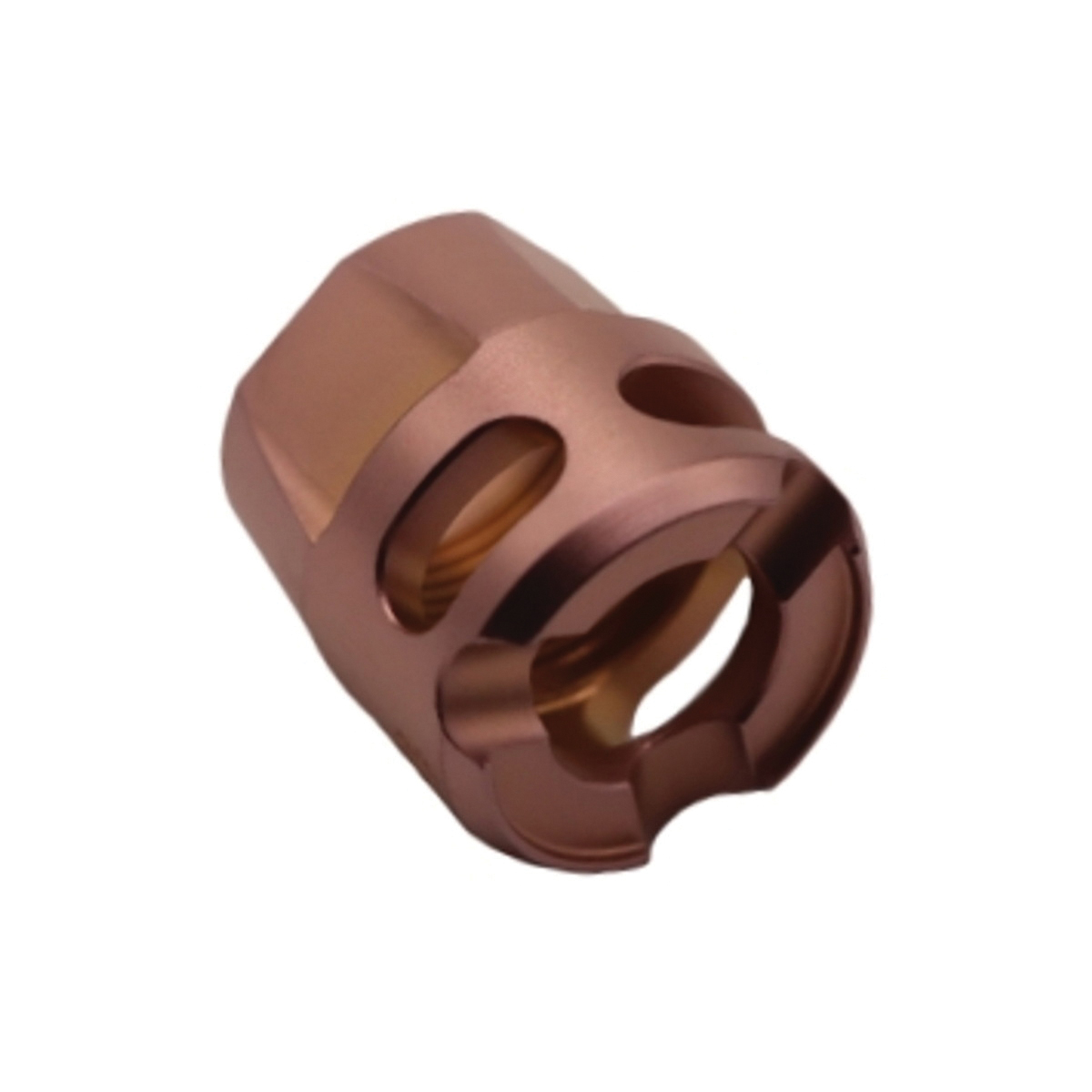 True Precision Y-Type Micro Compensator 1/2-28, Copper - High-Performance Y-Type Compensator for Enhanced Firearm Stability - TP-YMICRO-C