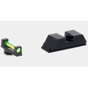 AMERIGLO TARGET SIGHT SET GLOCK GEN 5 GREEN FIBER FRONT BLACK REAR