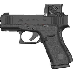 GLOCK G43X 9mm 3.39" 10rd w/ Aimpoint COA - Black