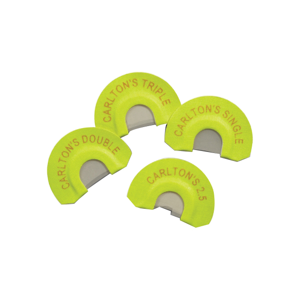 Wayne Carlton Calls Carltons Cow Elk 4-Piece Diaphragm Call, Yellow