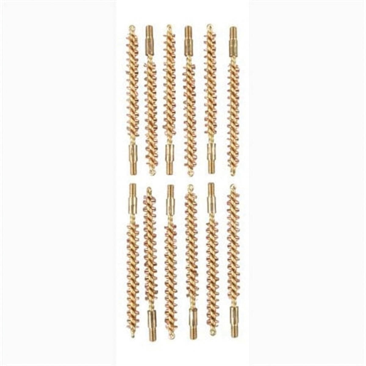Brownells .243 Caliber/.25 Cal/6mm #8-32 Male Special Line Bore Brush, Pack of 12