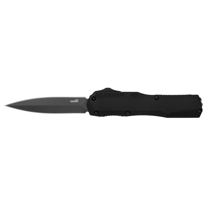 Kershaw Livewire OTF Dagger Point Knife, Black - 9000DE