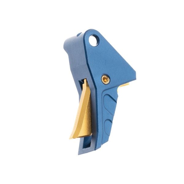 Tyrant Designs CNC ITTS Trigger, Blue/Gold