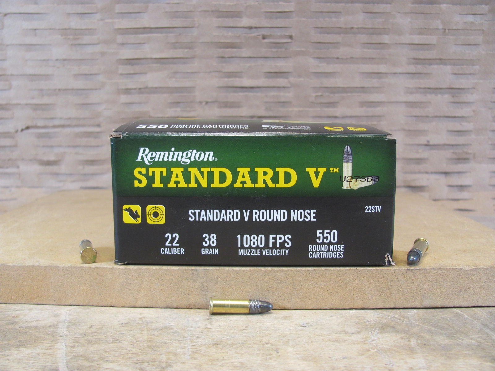 6600 Round Case – 22LR 38 Grain 1080 FPS Standard V Round Nose Remington Ammo – 22STV