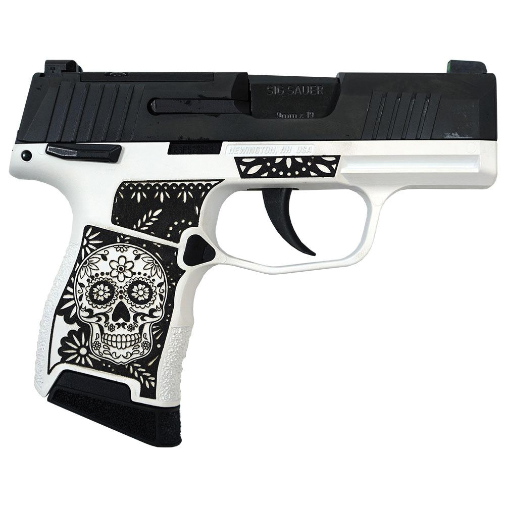 Sig Sauer P365 Optic-Ready Sugar Skull 9mm 3.10" 10rds, Bone White
