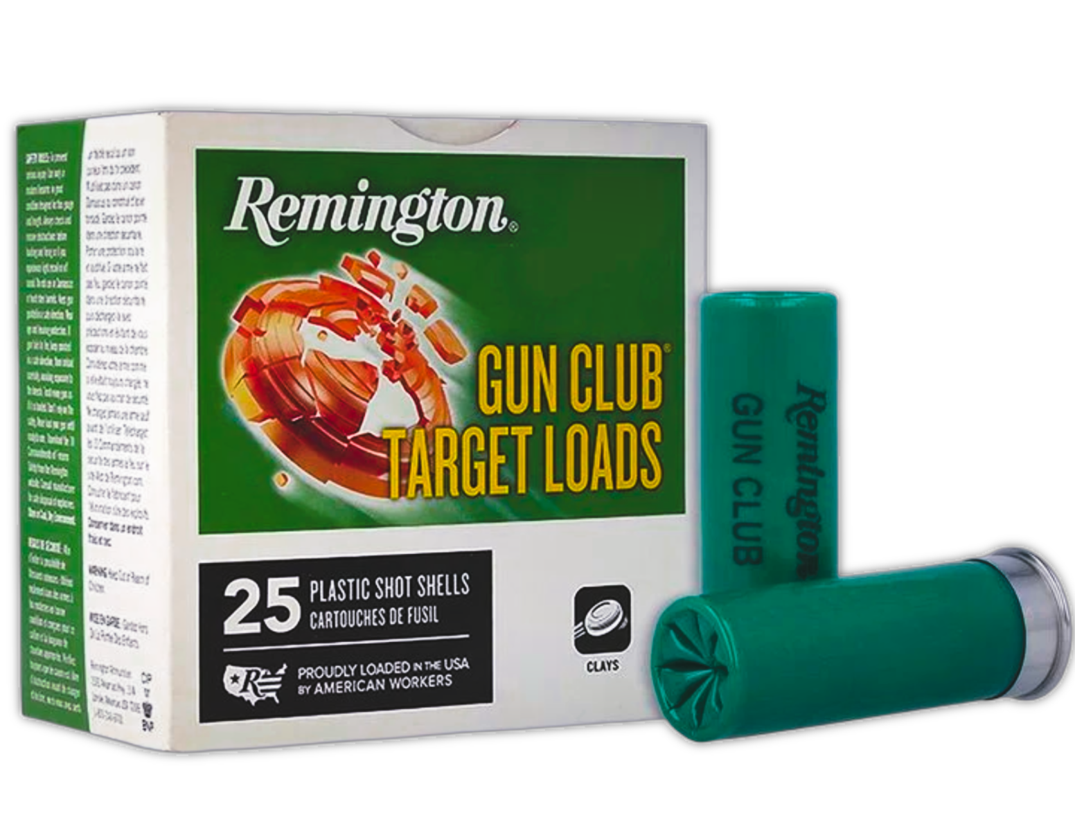 Remington Gun Club Target Load 12 ga 2 3/4″ 1 oz #7.5 1250 fps 25/ct - No Credit Card Fees - Low, flat rate shipping