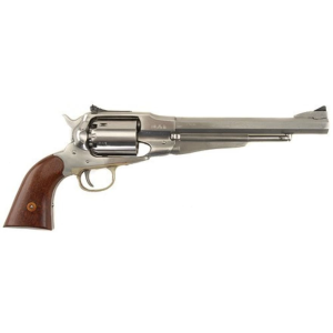 Uberti 1858 Remington Target Black Powder Revolver 44 Caliber 8" Stainless Barrel Stainless Frame Walnut Grip