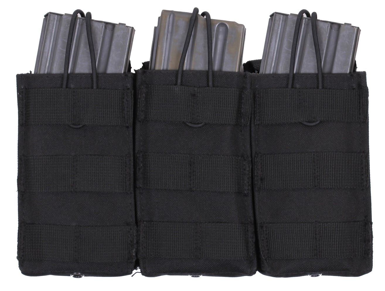 Rothco Molle Triple Mag Pouch - Black