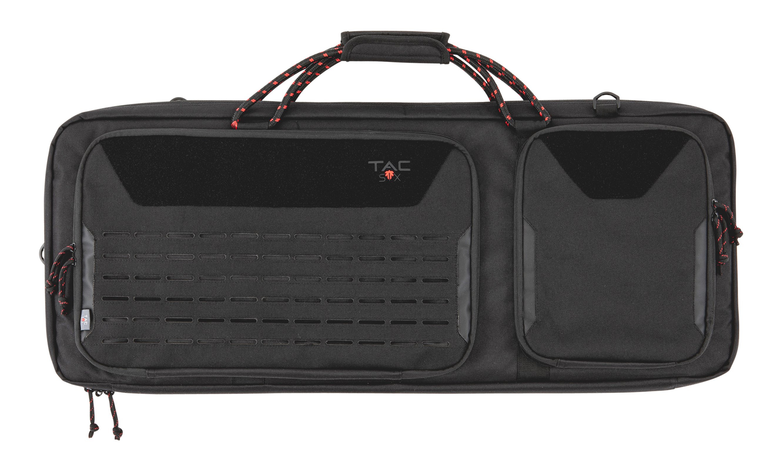 Tac Six Black Rifle Case - 600D Polyester and Lockable with Padding 10829