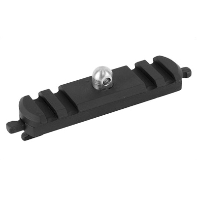 Kinetic Development Group Kinect MLOK Harris Bipod Adapter w/ 7-Slots, Black - KIN5-220