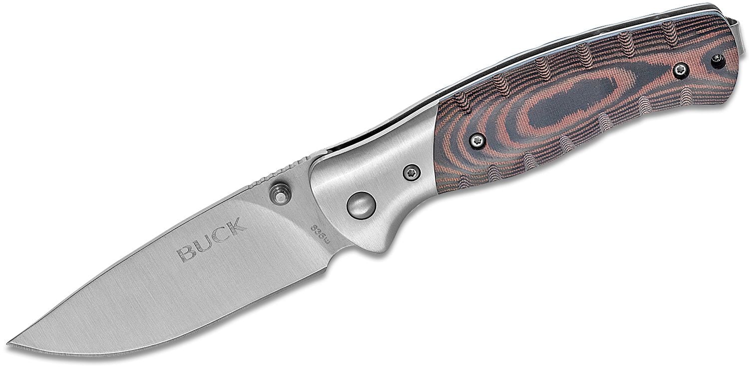 Buck Selkirk Folding Drop Point Knife, Black/Brown - 0835BRS-C