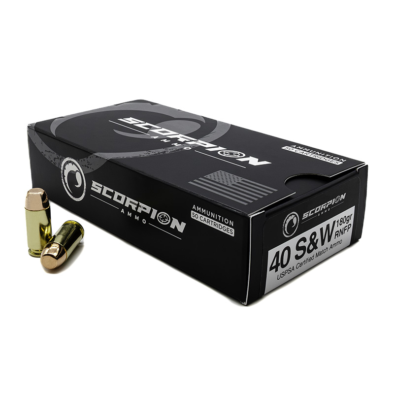 Scorpion Ammo 40S&W 180gr RNFP 50rd - 40180RNFP-S50