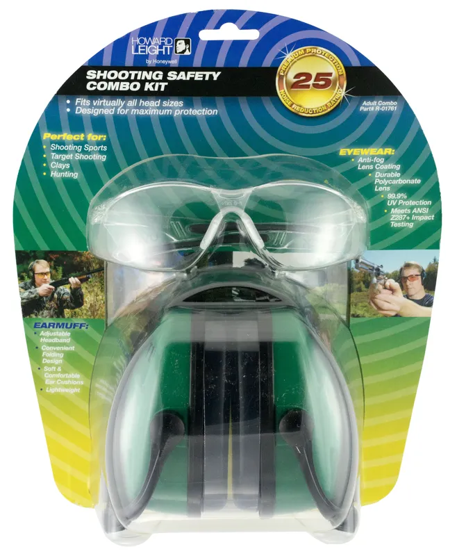 Howard Leight Shooting Earmuff Glasses Combo